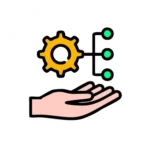 A Hand Grasping A Gear Wheel And A Cogwheel, Symbolizing Mechanics And Engineering Concepts.