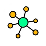 A Circle Featuring A Green Dot And A Yellow Dot Positioned Within Its Boundaries.